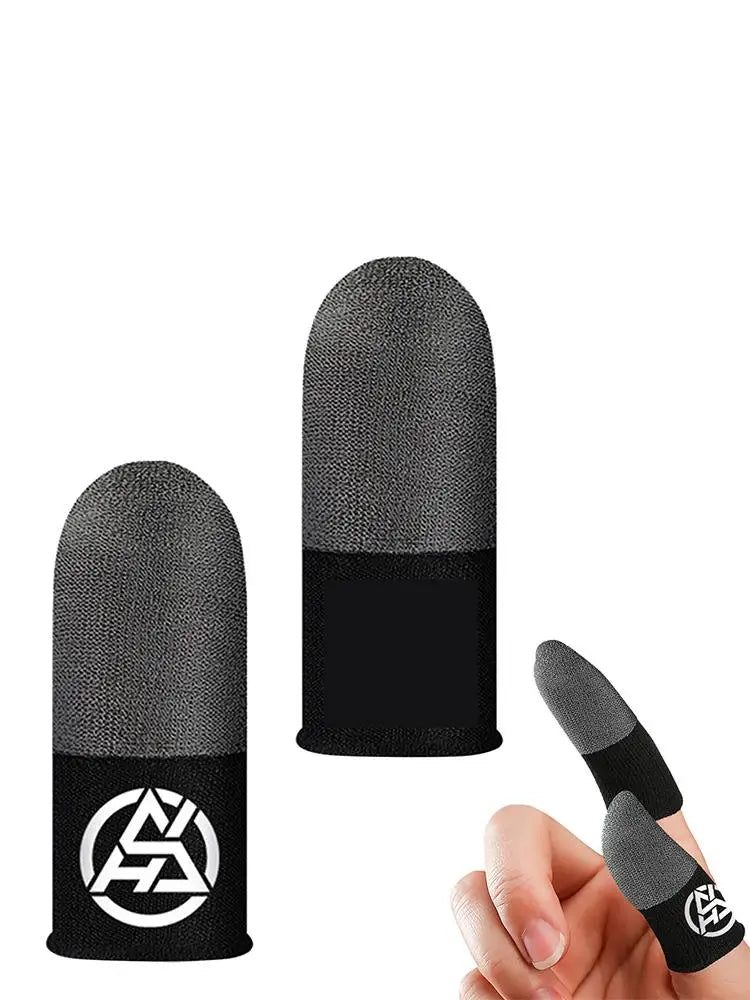 2 Pcs Mobile Game Fingertip Gloves Breathable Sweatproof Touch Screen Gaming Finger Sleeves Mobile Touch Glove For Gamer