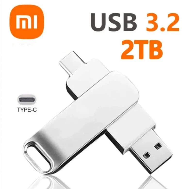 Xiaomi 3.2 U Disk Flash Drives USB16TB High Speed Metal Transfer High Capacity Drive Type C Portable Memory Waterproof  Stick