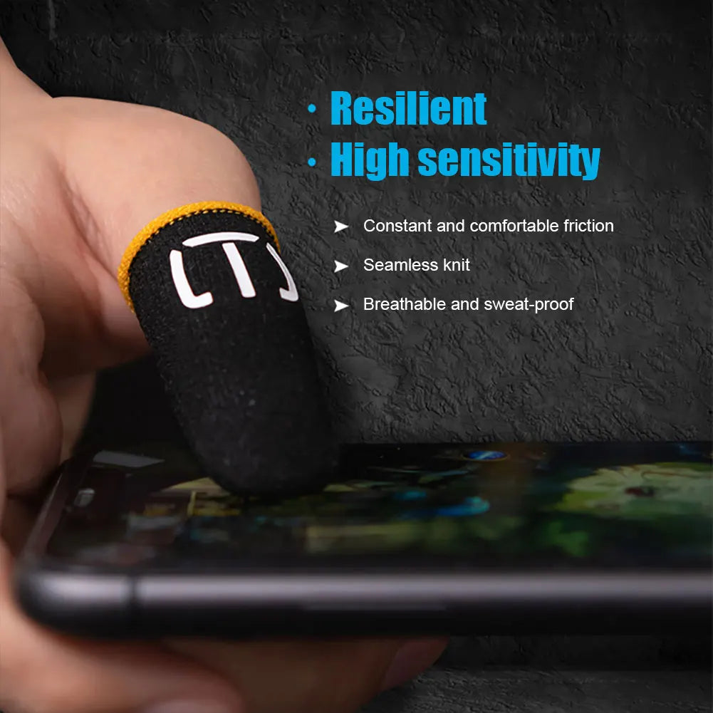 100-10PCS Finger Cover Game Controller For PUBG Sweatproof Anti-slip Fingertip Cover Thumb Gloves For Mobile Game