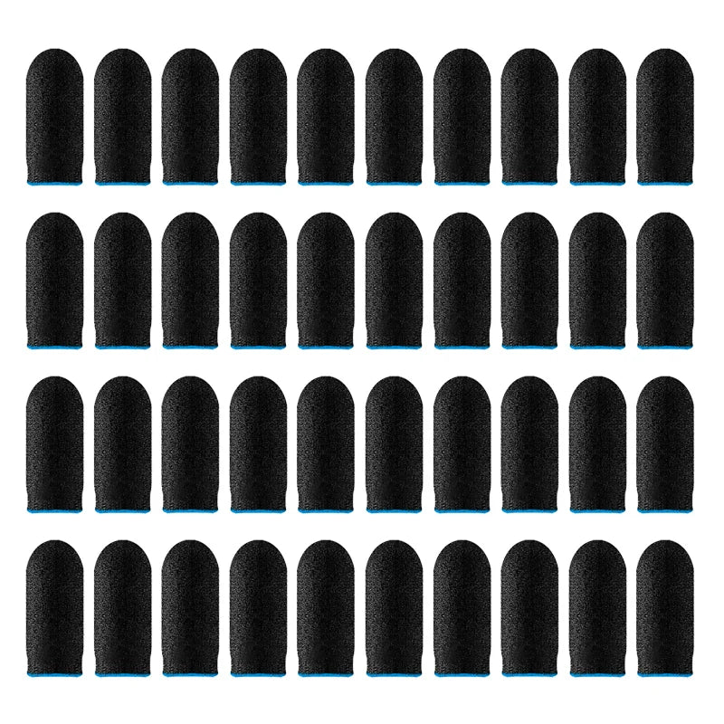 40pcs Mobile Game Fingertip Gloves For PUBG Gamer Sweatproof Anti-slip Touch Screen Finger Sleeve Breathable Gaming Finger Cover