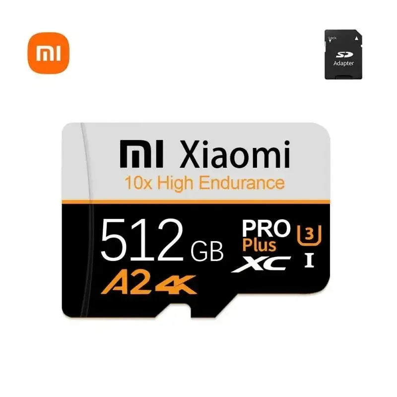 Xiaomi High Speed Memory Card 1TB 2TB Micro TF SD Card 128GB 256GB TF Card For Camera Surveillance Devices For Sony For Lenovo
