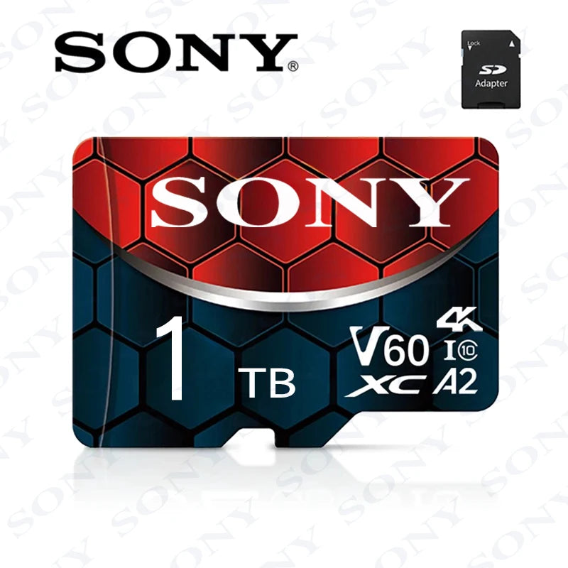 New Sony TF Memory Card 2TB High Speed Micro SD Card 1TB 512GB 256GB 128GB A2 U3 V60 SD TF Flash Cards for Xiaomi Phone Computer