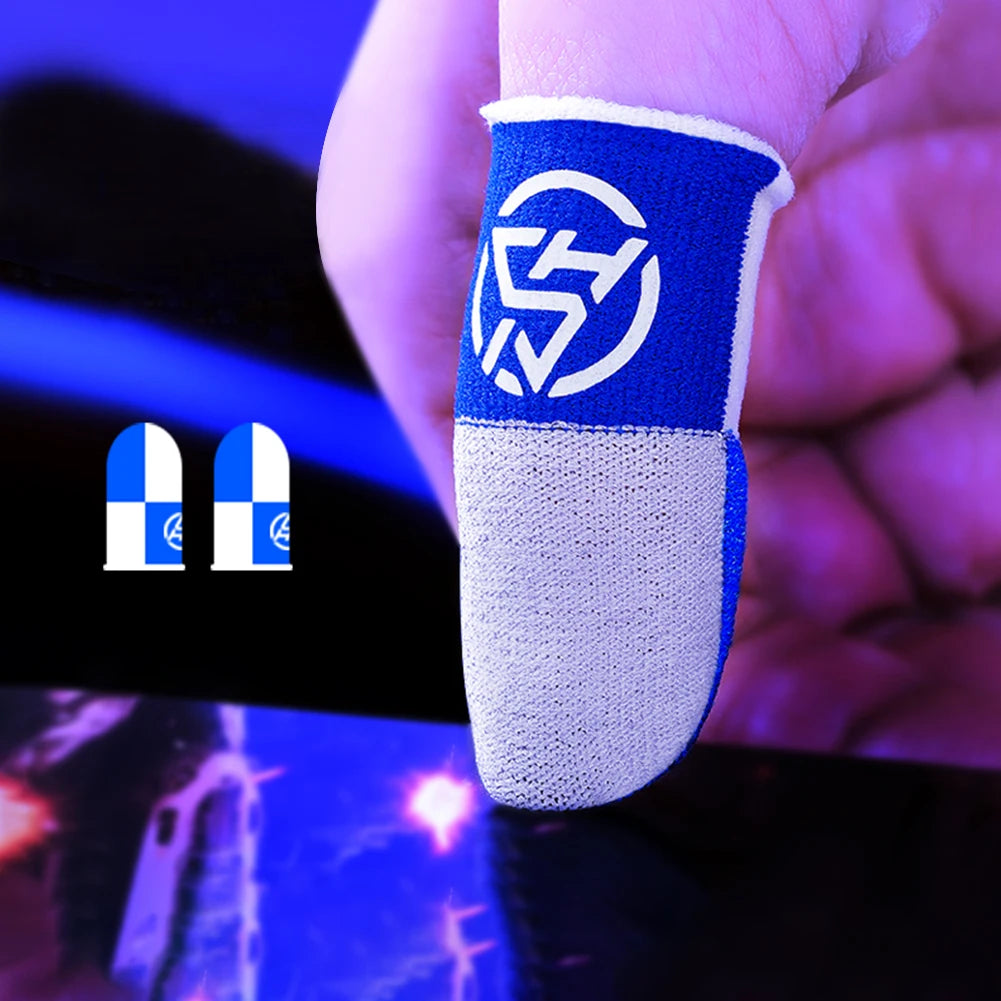1-20Pairs Mobile Finger Sleeve Breathable Thumb Gloves Sweatproof Anti Slip Touch Screen Controller Finger Cover for PUBG Game