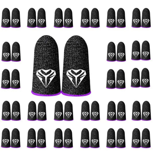 1pair=2pcs Phone Gaming Finger Sleeves Game Hand Controller Gloves Anti Sweat Breathable Seamless Touchscreen Finger Cover