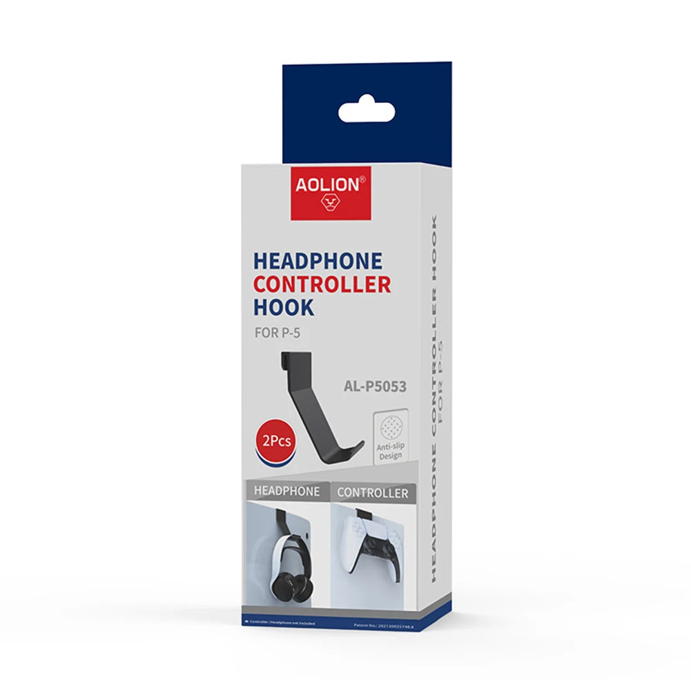 2pcs Headphone Headset Stand Hanger Controller Holder Hook Gaming Headset Stand Earphone Display Rack for PS5 Accessories