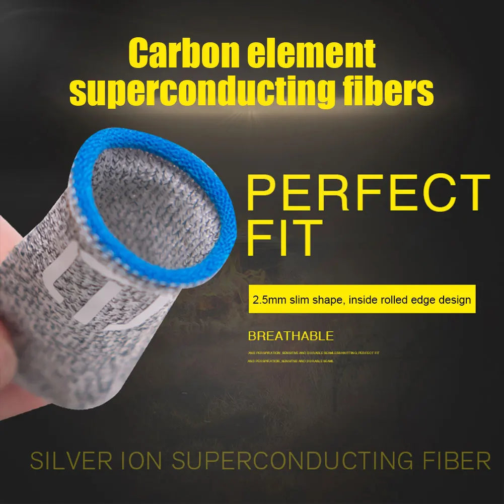 100-10PCS Finger Cover Game Controller For PUBG Sweatproof Anti-slip Fingertip Cover Thumb Gloves For Mobile Game