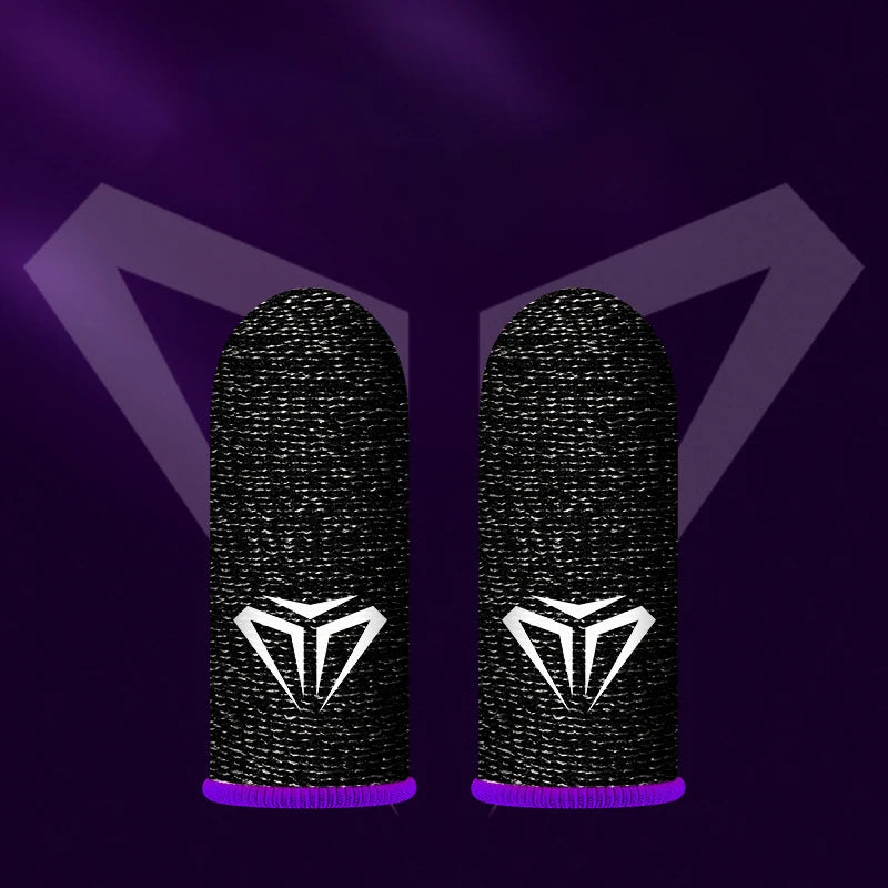 2 Pcs Game Fingertip Gloves Sweatproof Anti-slip gamer thimbles Touch Screen Finger Sleeve Breathable  Fingertip Cover For Gamer