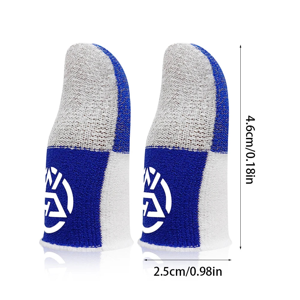 1-20Pairs Mobile Finger Sleeve Breathable Thumb Gloves Sweatproof Anti Slip Touch Screen Controller Finger Cover for PUBG Game
