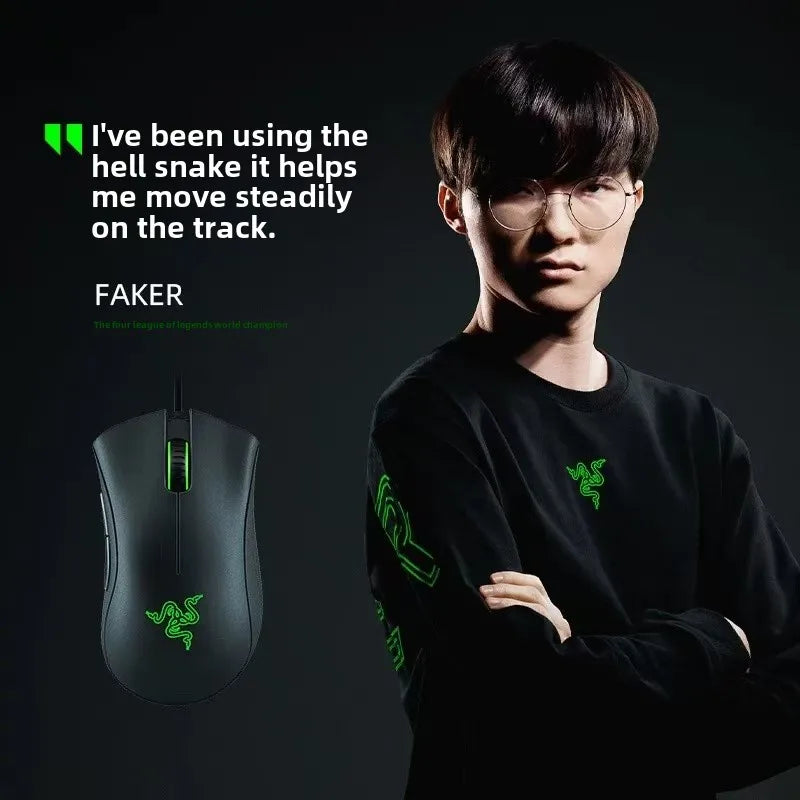 Mouse RazerPurgatory Viper Standard Edition 6400DPI Wired Gaming Mouse Brand Merchandise Birthday Gift Graduation Gift Wholesale