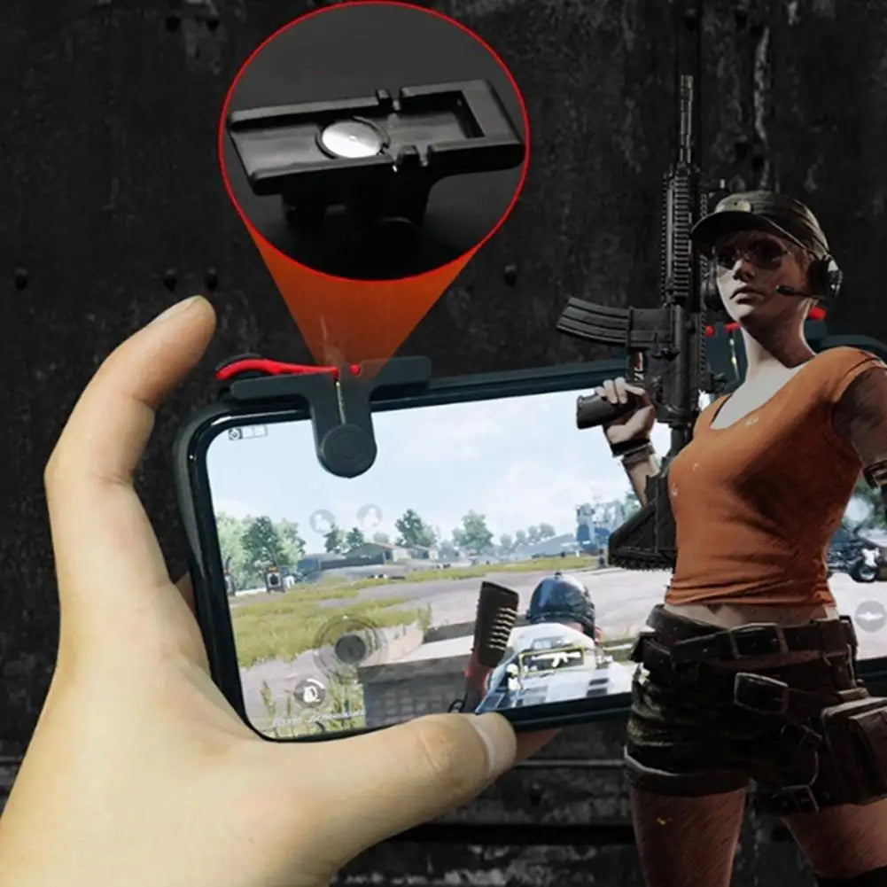 1 Pair D9 Plastic Mobile Phone Holder Gaming Triggers Game Controllers Gamepad for PUBG mobile