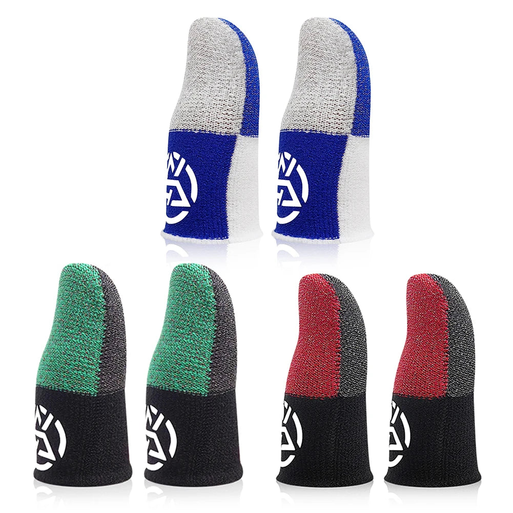1-20Pairs Mobile Finger Sleeve Breathable Thumb Gloves Sweatproof Anti Slip Touch Screen Controller Finger Cover for PUBG Game