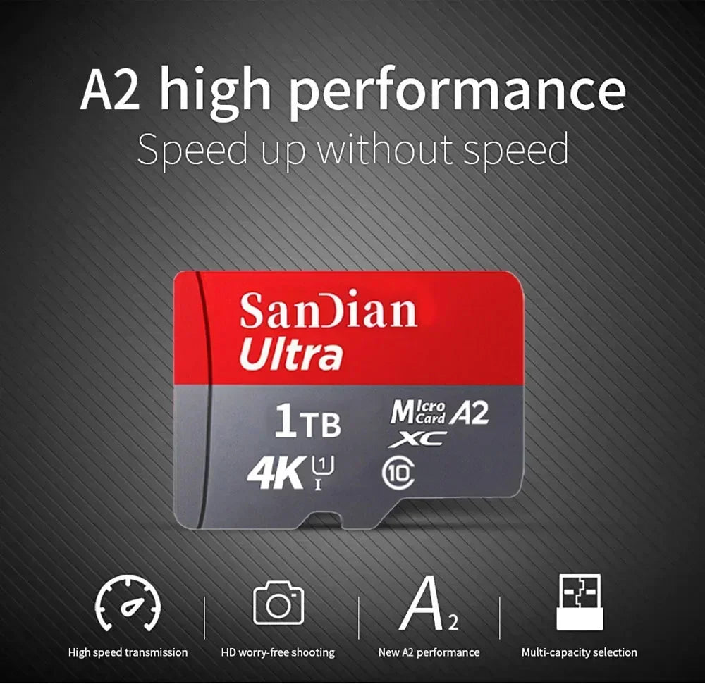 Original Memory Card 512GB 256GB 128GB Flash TF Card Micro TF/SD Cards High Speed Memory Storage Device for PC/Laptop/Phone/MAC
