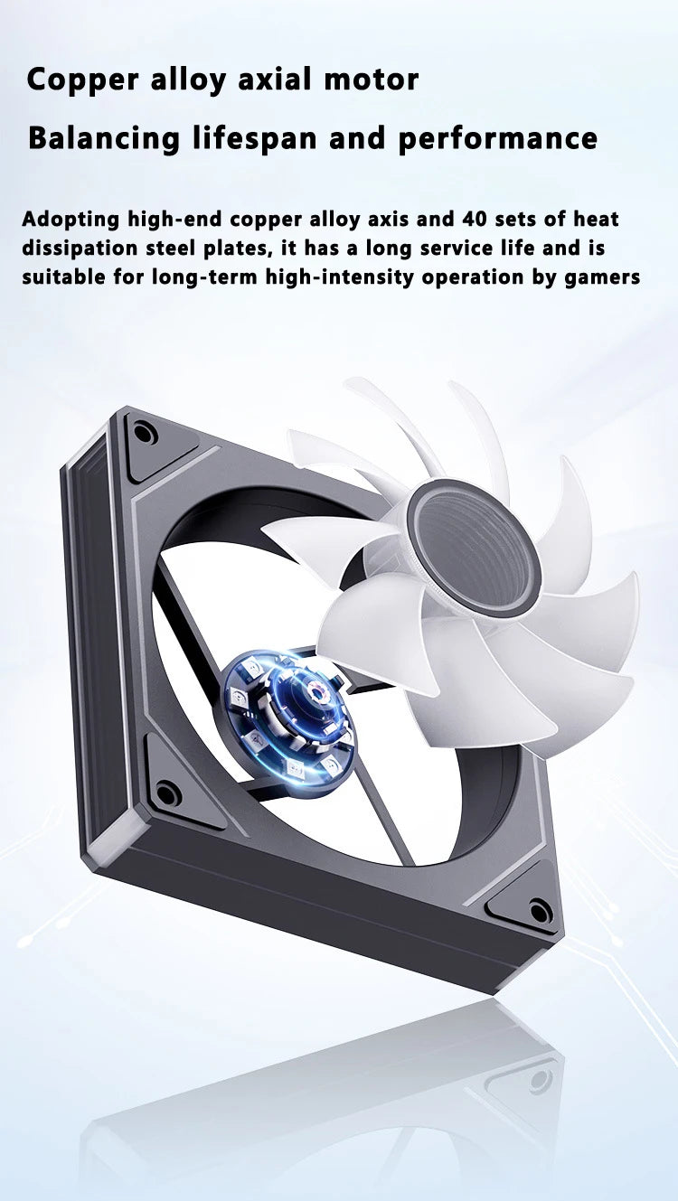 ICE Whale Prism 7 PRO ARGB PC Case Fan 120mm Infinity Mirror Design Motherboard Lighting Sync 4PIN PWM CPU Cooler Fan ventilador