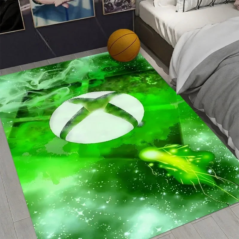 Xbox Gaming Carpet Living Room Washable Floor Lounge Large Area Non-Slip Carpet Teen Boy Girl Room Decoration Rug