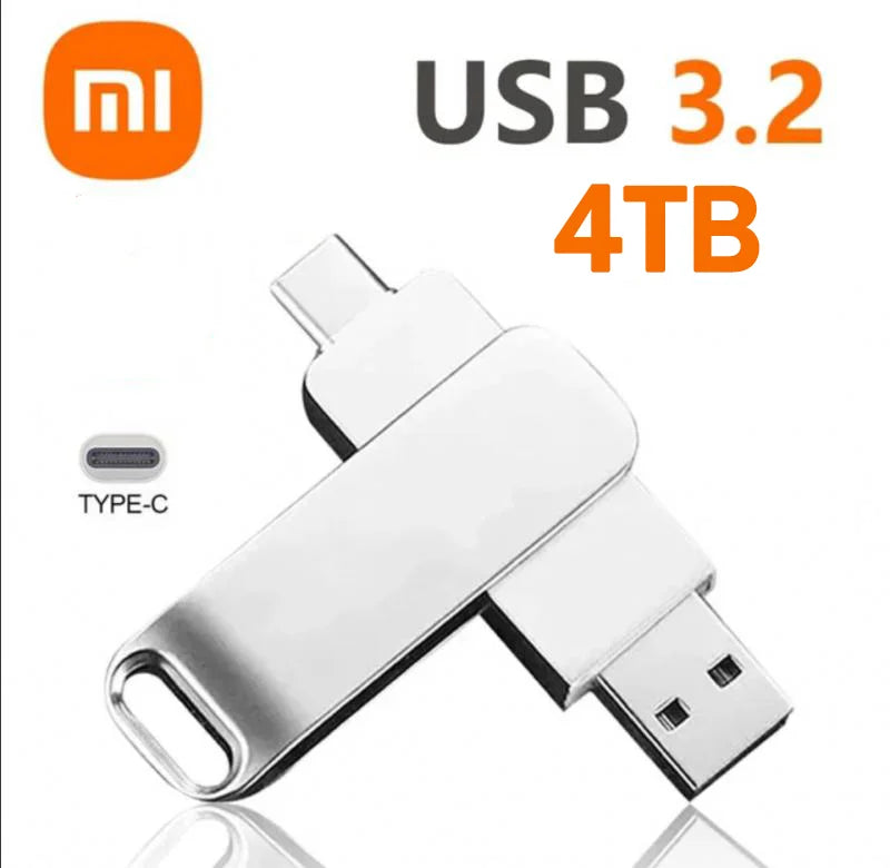Xiaomi 3.2 U Disk Flash Drives USB16TB High Speed Metal Transfer High Capacity Drive Type C Portable Memory Waterproof  Stick