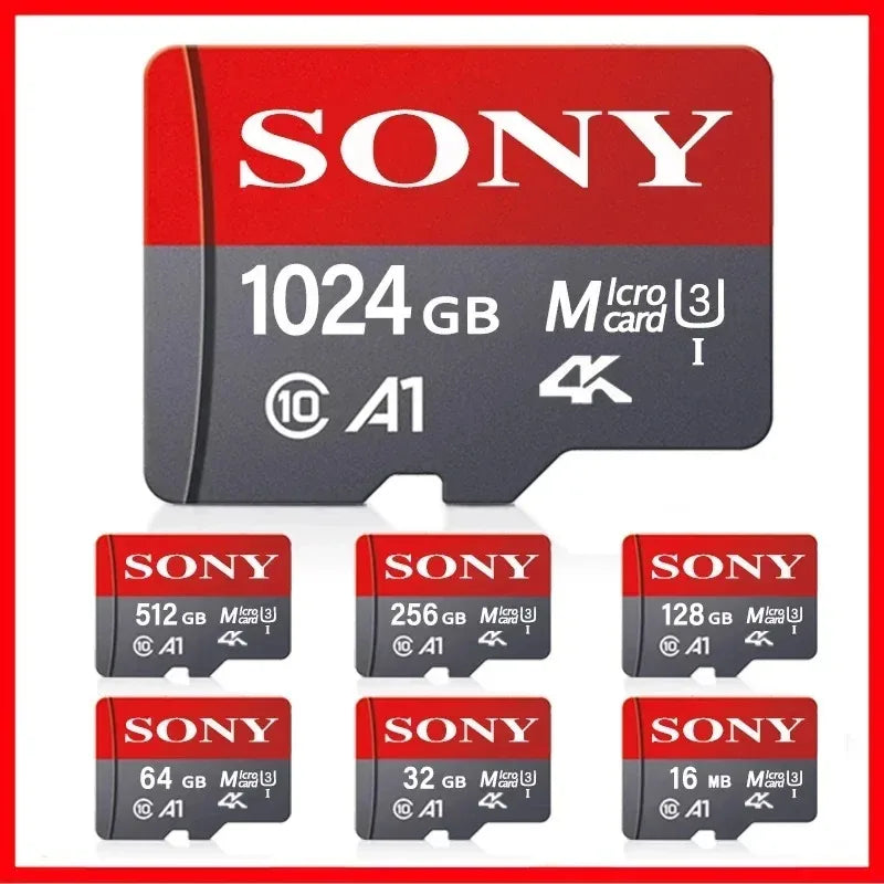 SONY 1TB Ultra Micro SD/TF Flash Memory Card 128GB 256GB 1TB 512GB Micro SD Card 32 64 128 GB MicroSD Dropshipping For Phone