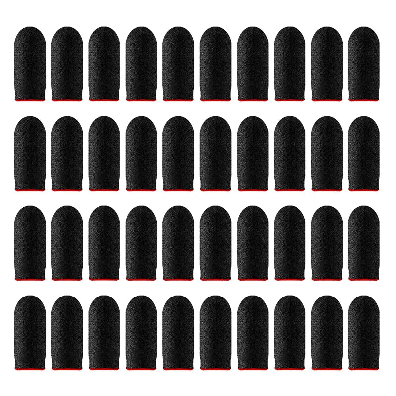40pcs Mobile Game Fingertip Gloves For PUBG Gamer Sweatproof Anti-slip Touch Screen Finger Sleeve Breathable Gaming Finger Cover