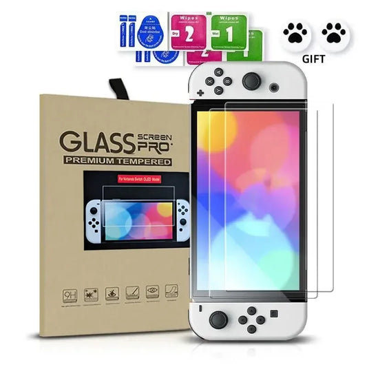 2PCS Protective Glass For Nintend Switch Tempered Glass Screen Protector for Nintendos Switch Oled Lite NS Accessories Film