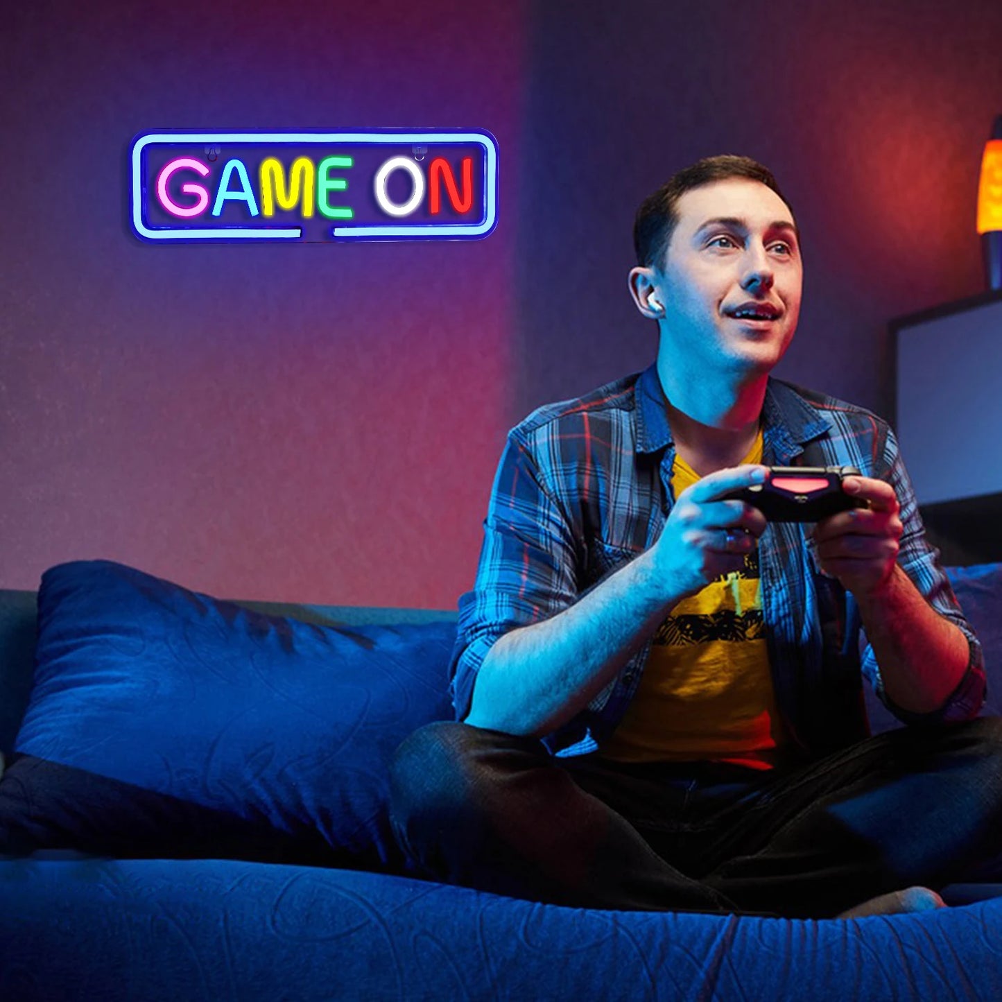Game Room Neon Sign Led Lights Up Sign Home Gaming Lighting For Men Cave Game Room Party Birthday Bedroom Decoration Light Gifts