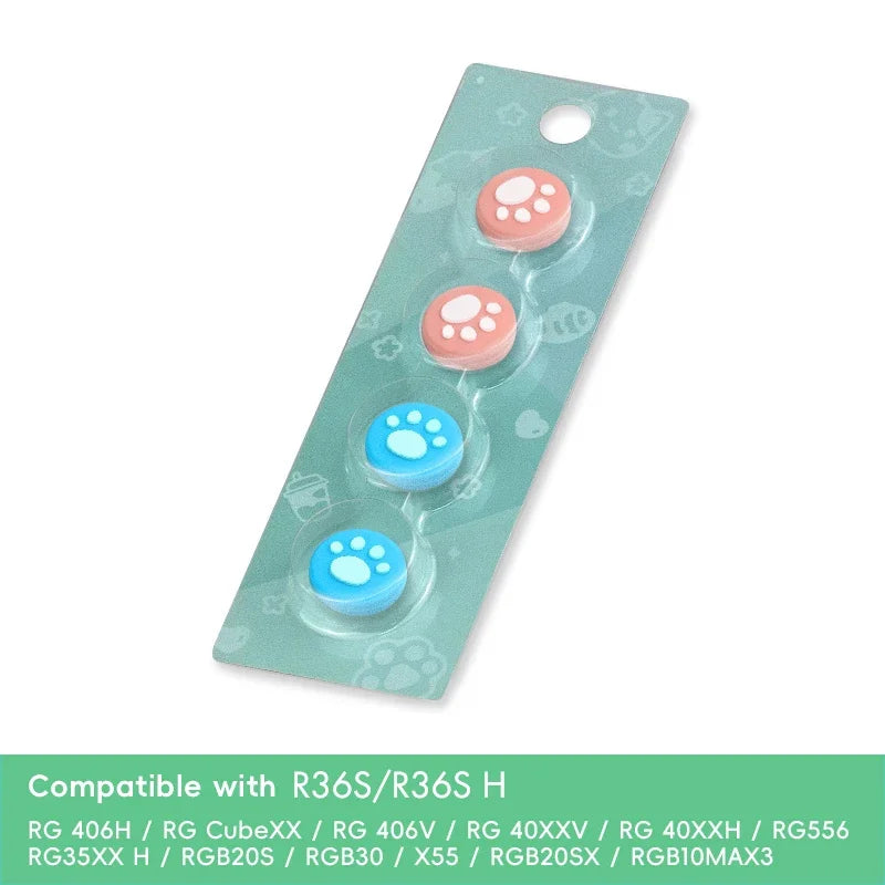 Data Frog 4pc Thumb Stick Grip Cap for R36S RGB30 Retro Handheld Switch Oled NS Lite Joy Con Controller Cover Protector