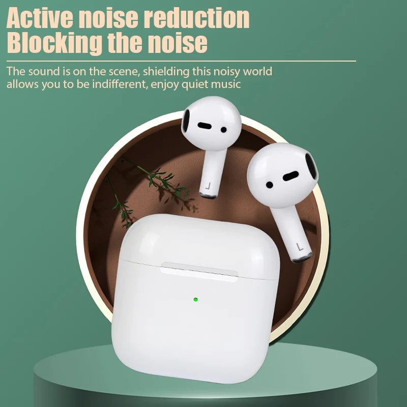 2024Pro 4 TWS Wireless Bluetooth Earphones Headphones Mini Earpone Headset For PC Android Apple iPhone Earbuds Accessories