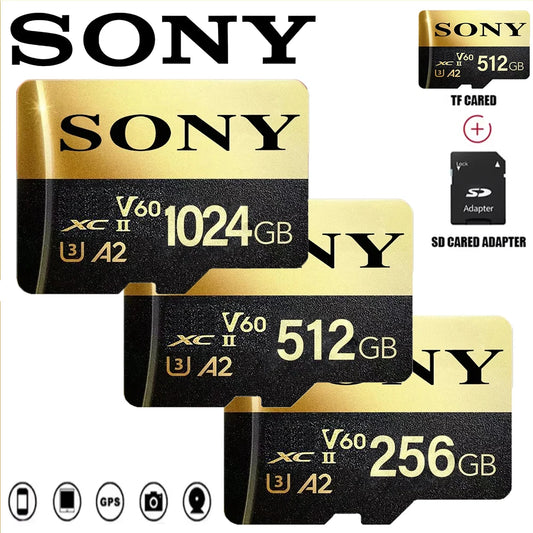Original SONY Memory Card 1TB 64GB 128GB Class10 512GB 100MB/s UHS-I Flash Micro SD Card C10 Ultra A1 Micro SD HC/SDXC