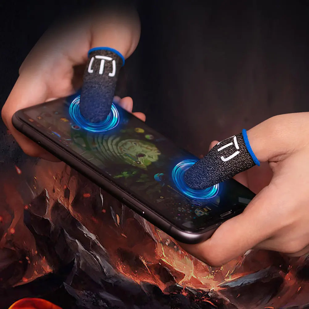 100-10PCS Finger Cover Game Controller For PUBG Sweatproof Anti-slip Fingertip Cover Thumb Gloves For Mobile Game