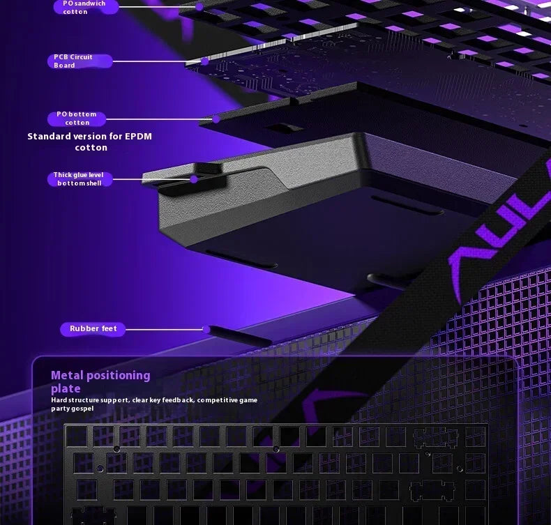 Aula Win60 Win68 He Magnetic Switch Keyboards 8K Gaming Mechanical Keyboard Wired Esports RGB Light Hot-Swap For Pc Gamer Gift
