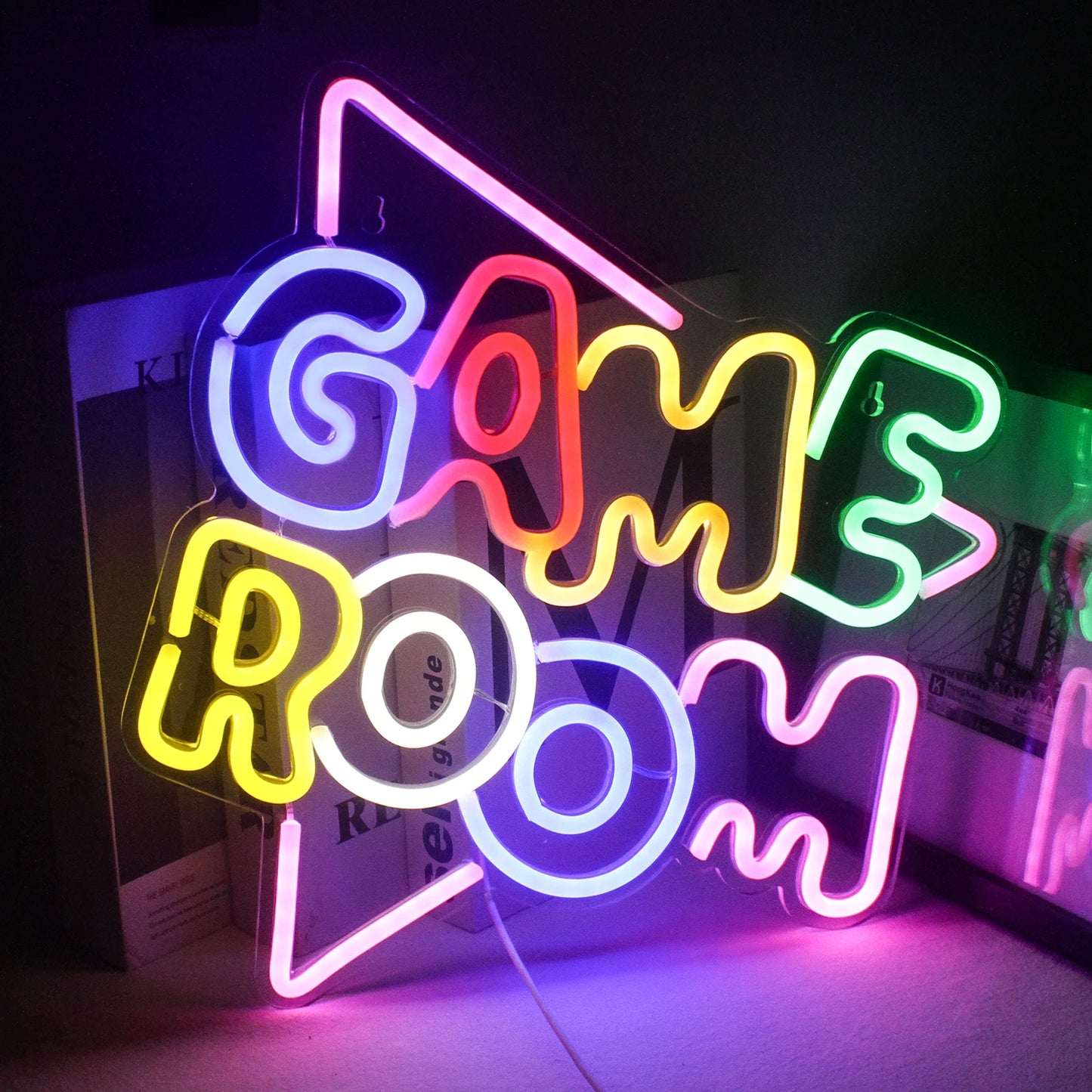 Game Room Neon Sign Led Lights Up Sign Home Gaming Lighting For Men Cave Game Room Party Birthday Bedroom Decoration Light Gifts
