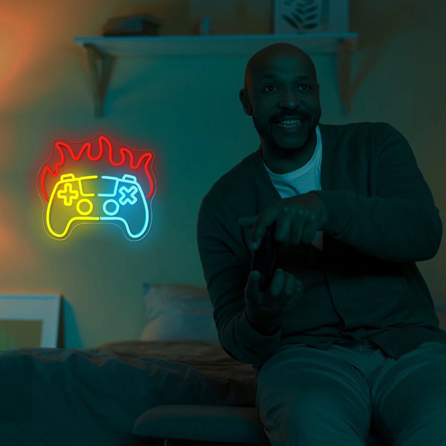 Game Room Neon Sign Led Lights Up Sign Home Gaming Lighting For Men Cave Game Room Party Birthday Bedroom Decoration Light Gifts