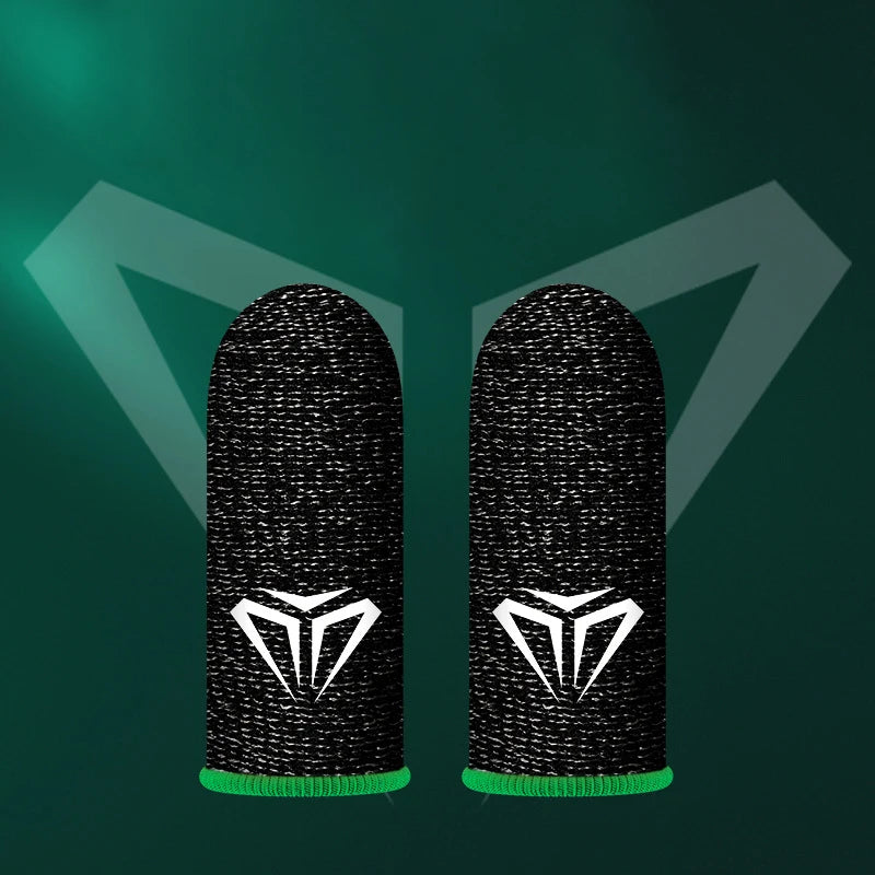 2 Pcs Game Fingertip Gloves Sweatproof Anti-slip gamer thimbles Touch Screen Finger Sleeve Breathable  Fingertip Cover For Gamer