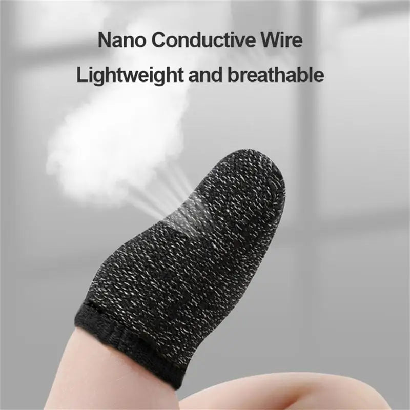 Gaming Finger Sleeve Breathable Fingertips For PUBG Games Anti-Sweat Touch Screen Finger Cots Cover Sensitive Mobile Touch Glove