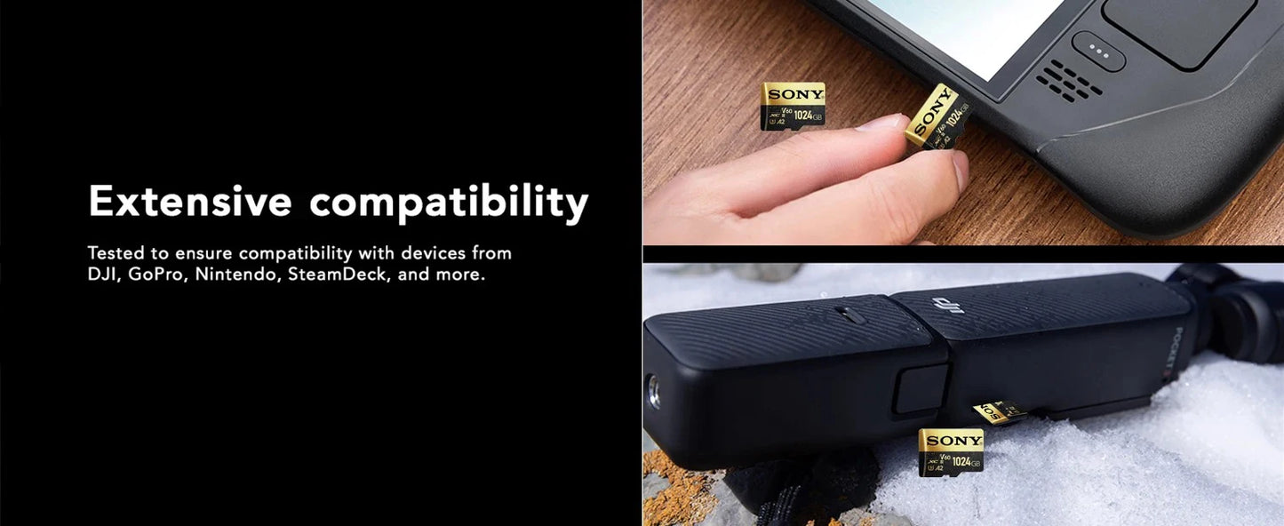 Original SONY Memory Card 1TB 64GB 128GB Class10 512GB 100MB/s UHS-I Flash Micro SD Card C10 Ultra A1 Micro SD HC/SDXC